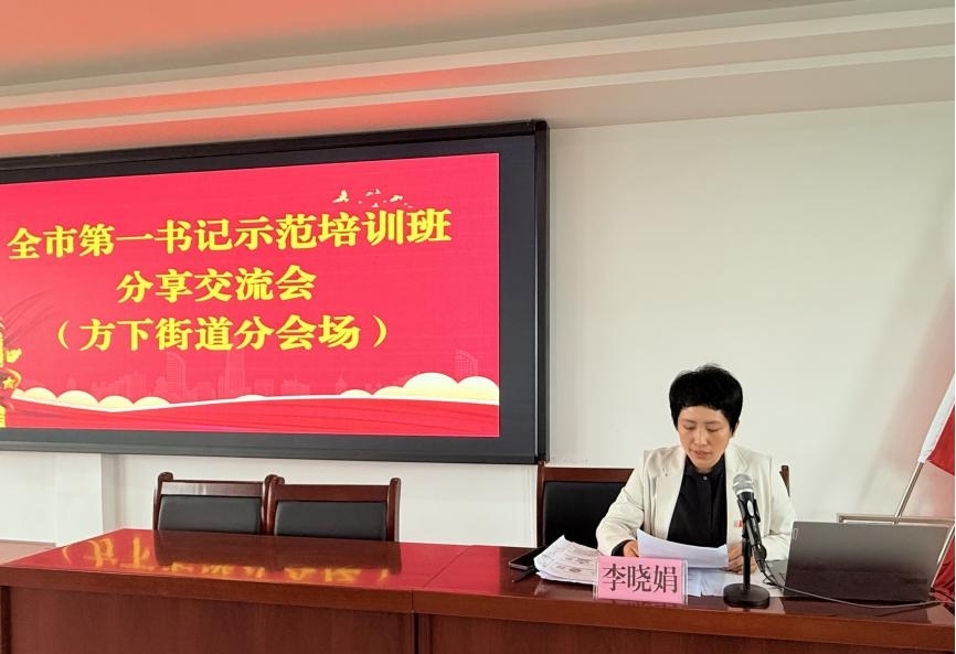 思想碰撞促提升 经验共享谋振兴 方下街道开展全市第一书记示范培训班分享交流会