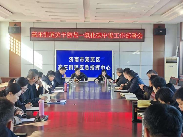 莱芜区高庄街道召开防范一氧化碳中毒工作部署会